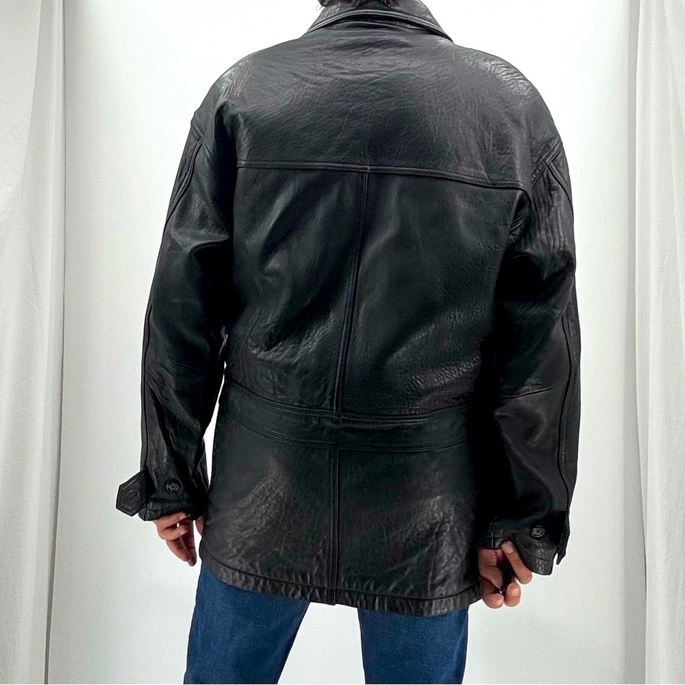 Vintage 90’s Danier Canada Genuine Leather  Thinsulate Bomber Jacket Coat - Picture 6 of 15
